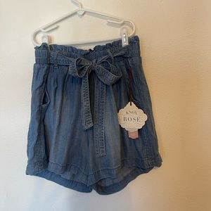 Small denim shorts NWT